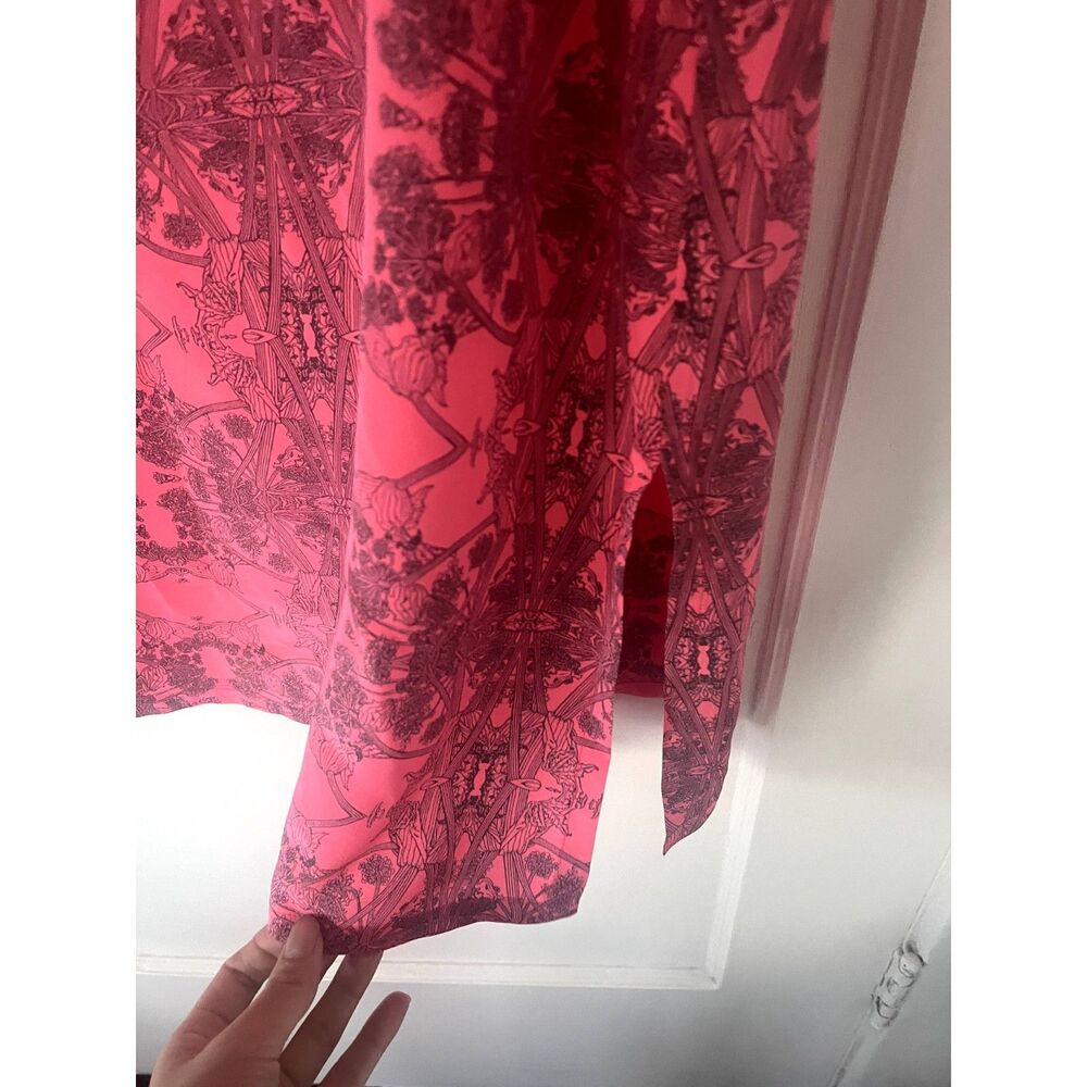 Pink Patterned Midi Dress - Brand: - Picture 6 of 10